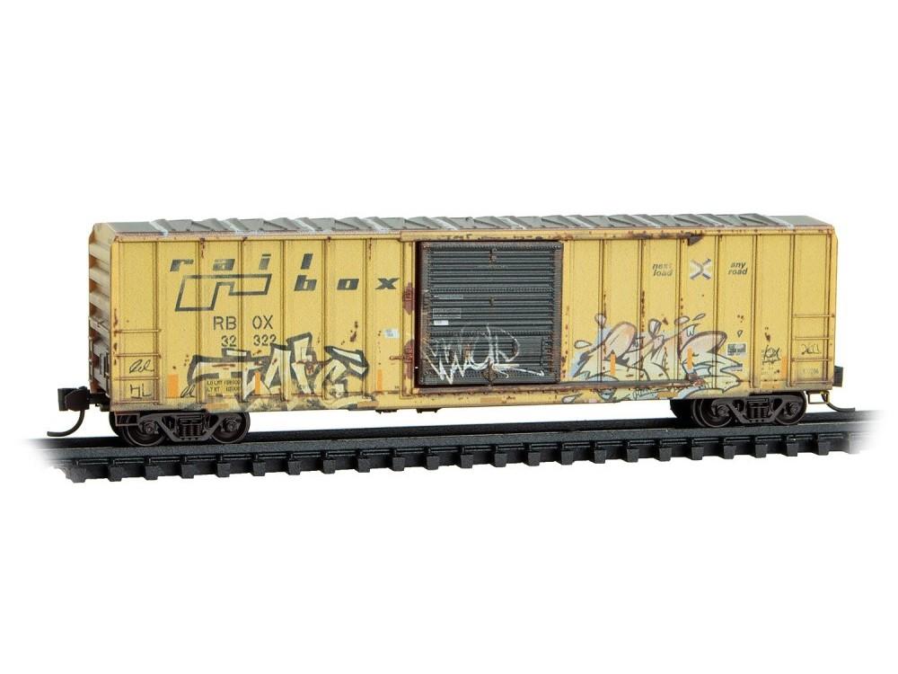 N Micro-Trains MTL 98305099 RBOX Railbox 50' Box Cars 4-Pack w/ Graffiti