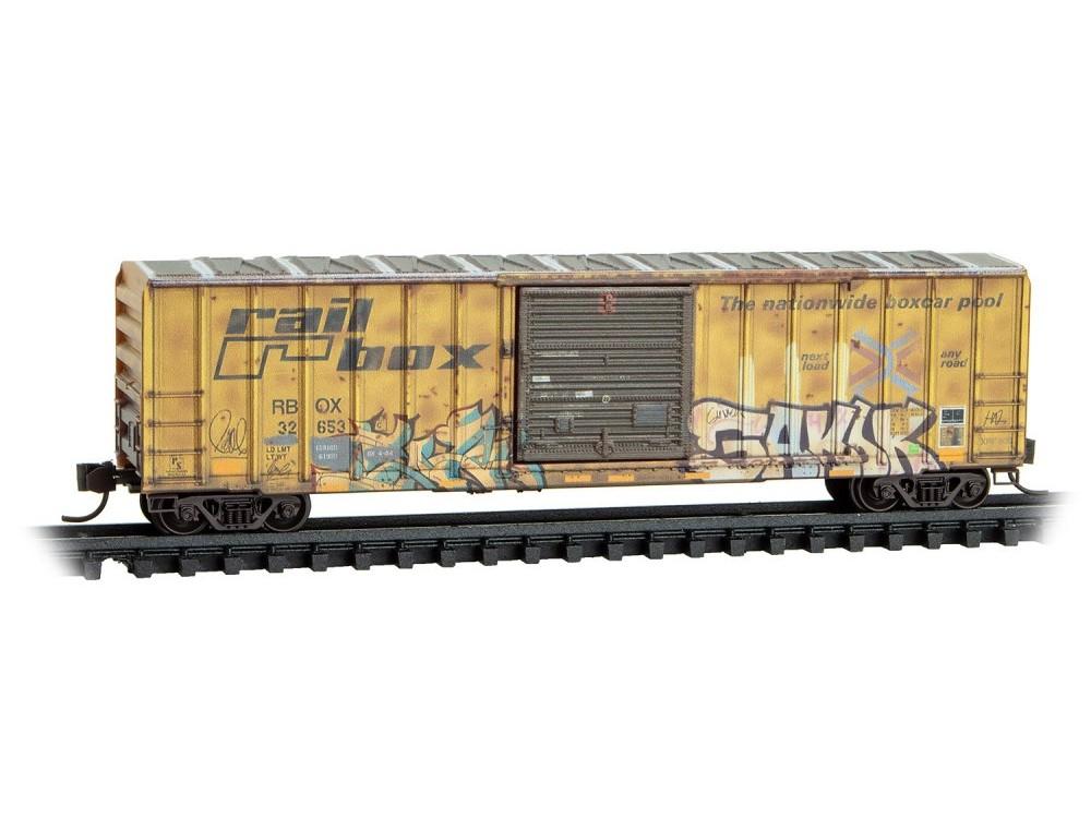 N Micro-Trains MTL 98305099 RBOX Railbox 50' Box Cars 4-Pack w/ Graffiti