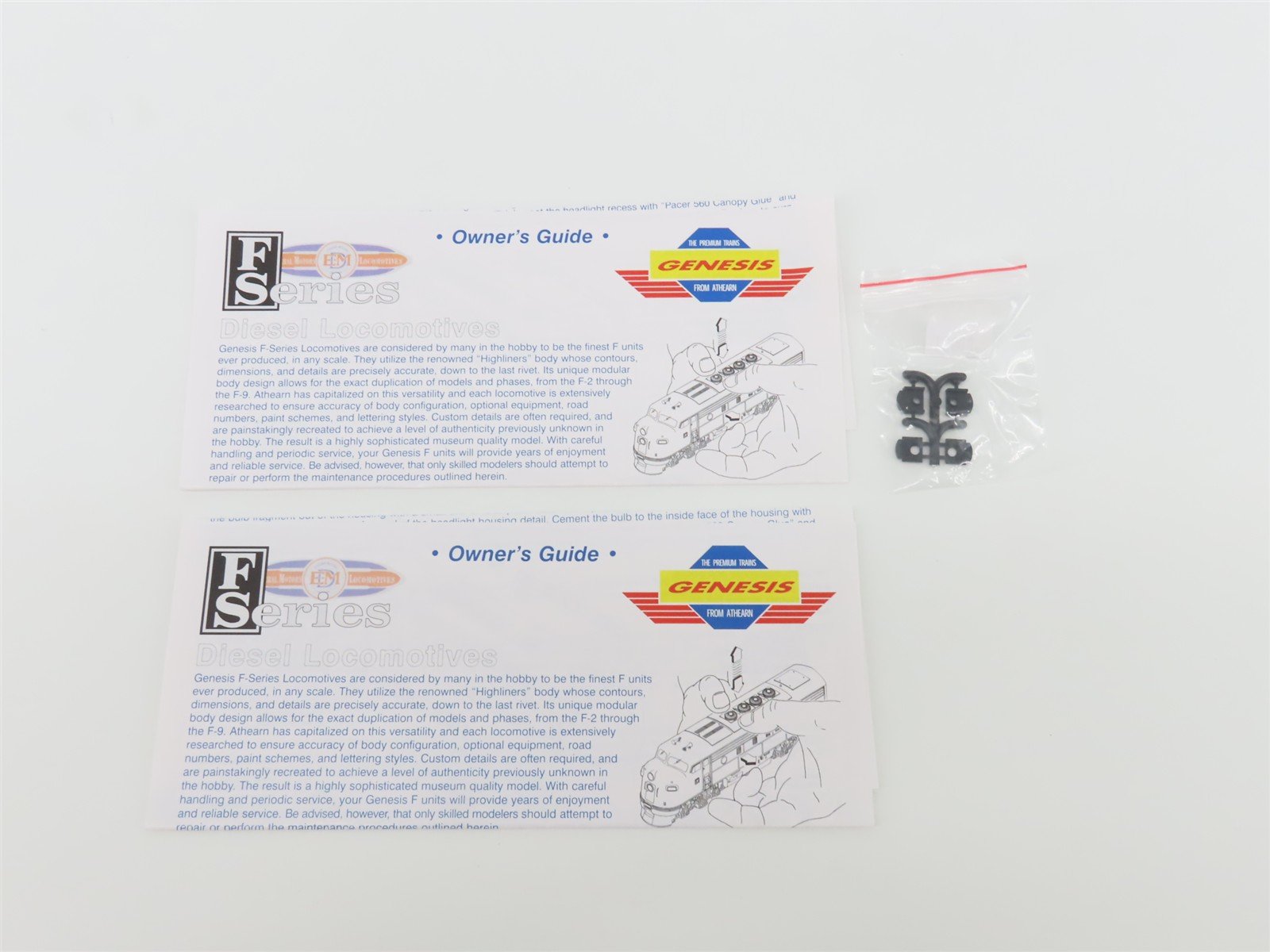 HO Scale Athearn Genesis G16700 ATSF Santa Fe F3 A/B Diesel Locomotive Set