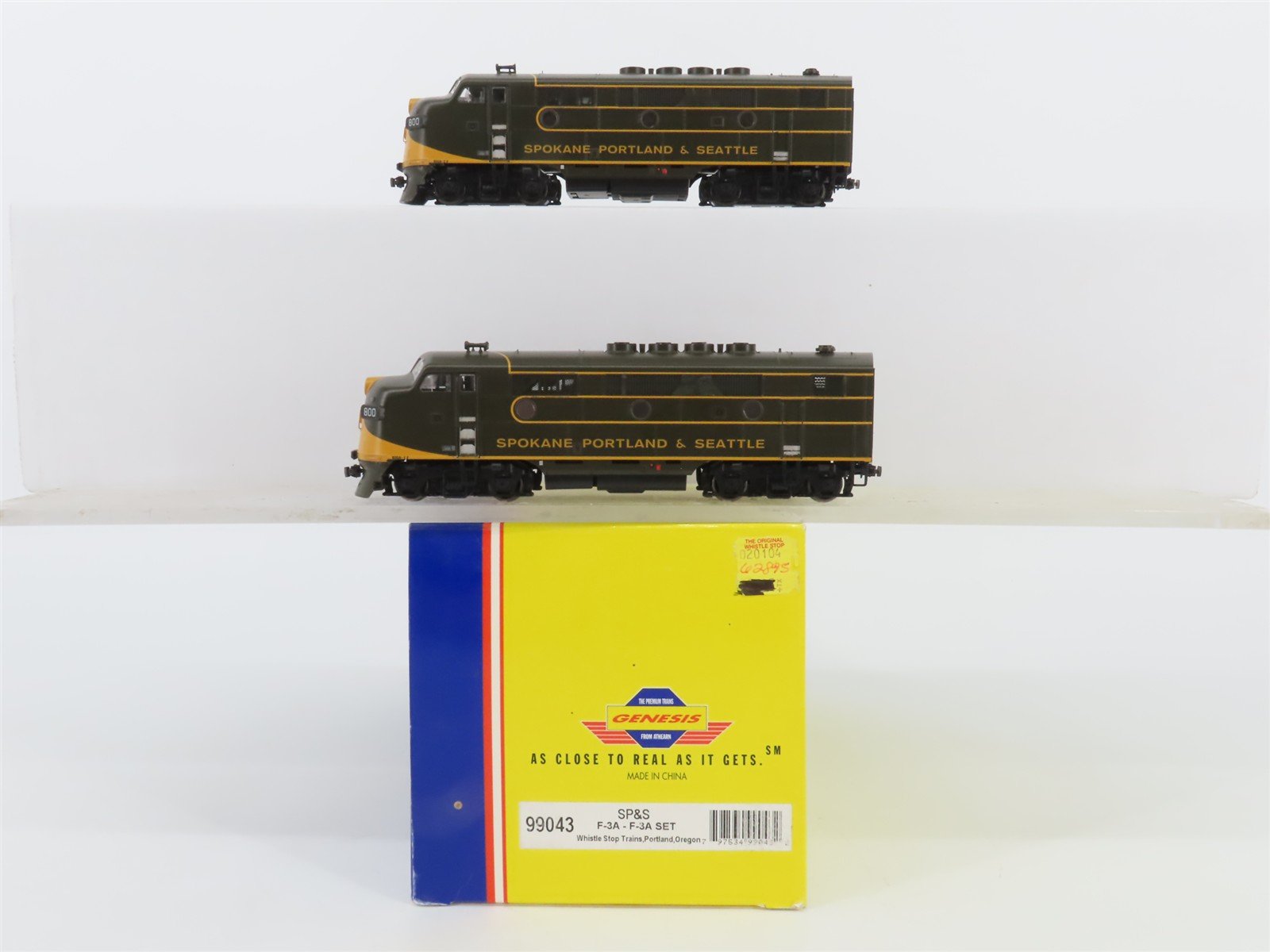 HO Scale Athearn Genesis 99043 SP&S Railway F3 A/A Diesel Locomotive Set
