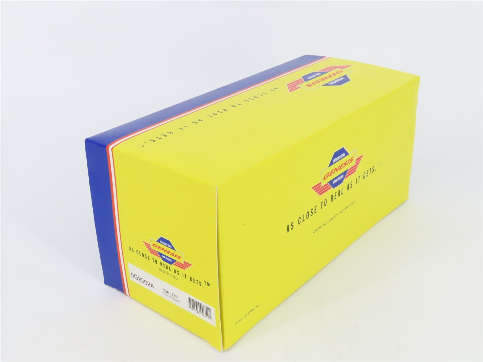 HO Scale Athearn Genesis 0G2502A ATSF Santa Fe F3 A/B Diesel Locomotive Set