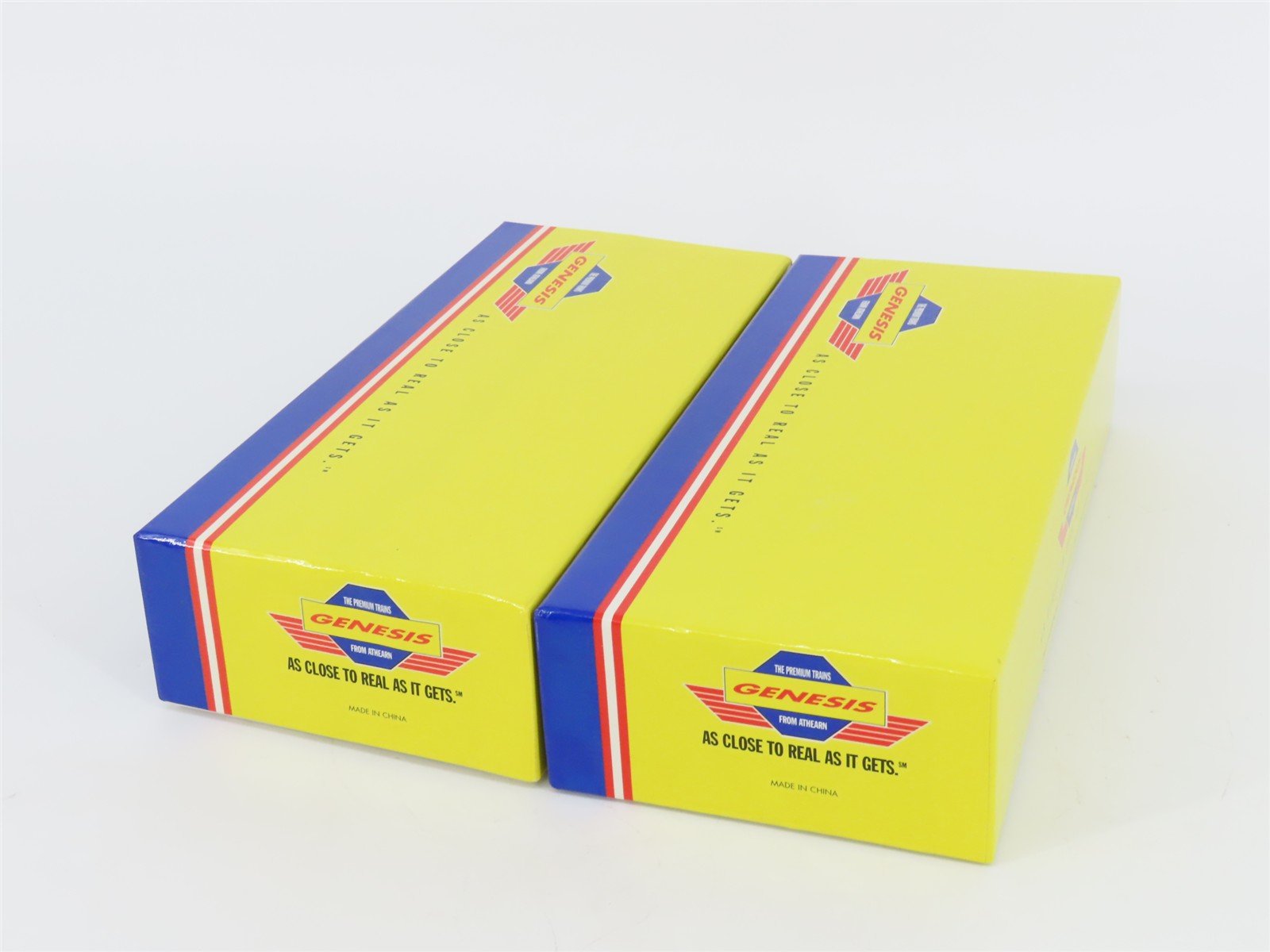 HO Scale Athearn Genesis 0G2502A ATSF Santa Fe F3 A/B Diesel Locomotive Set