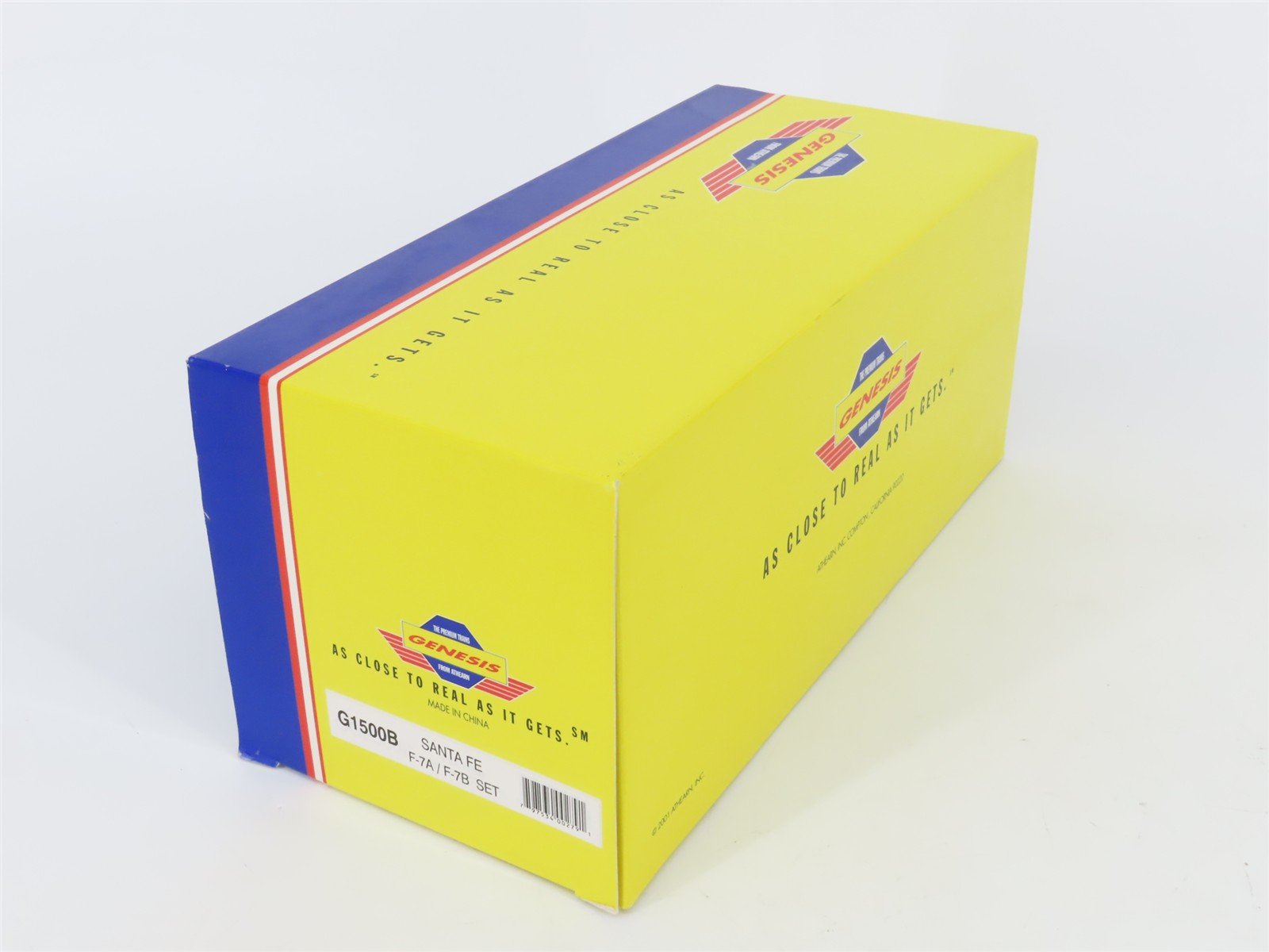 HO Scale Athearn Genesis G1500B ATSF Santa Fe F7 A/B Diesel Locomotive Set