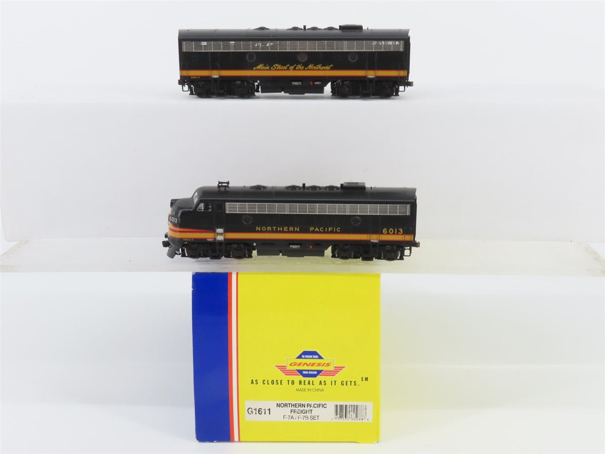 HO Scale Athearn Genesis G1611 NP Northern Pacific F7 A/B Diesel Loco Set