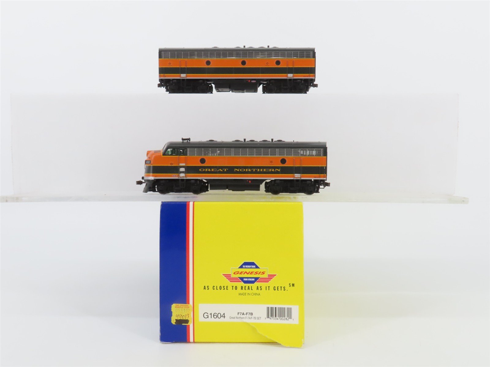 HO Scale Athearn Genesis G1604 GN Great Northern F7 A/B Diesel Loco Set