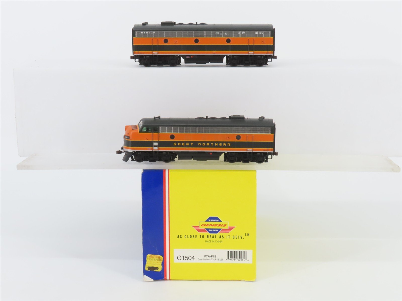 HO Scale Athearn Genesis G1504 GN Great Northern F7 A/B Diesel Loco Set