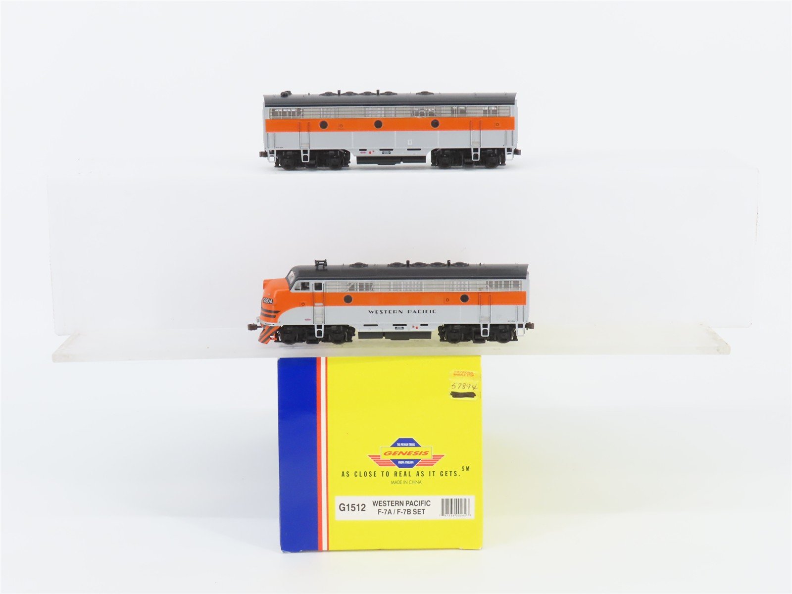 HO Scale Athearn Genesis G1512 WP Western Pacific F7 A/B Diesel Locomotive Set