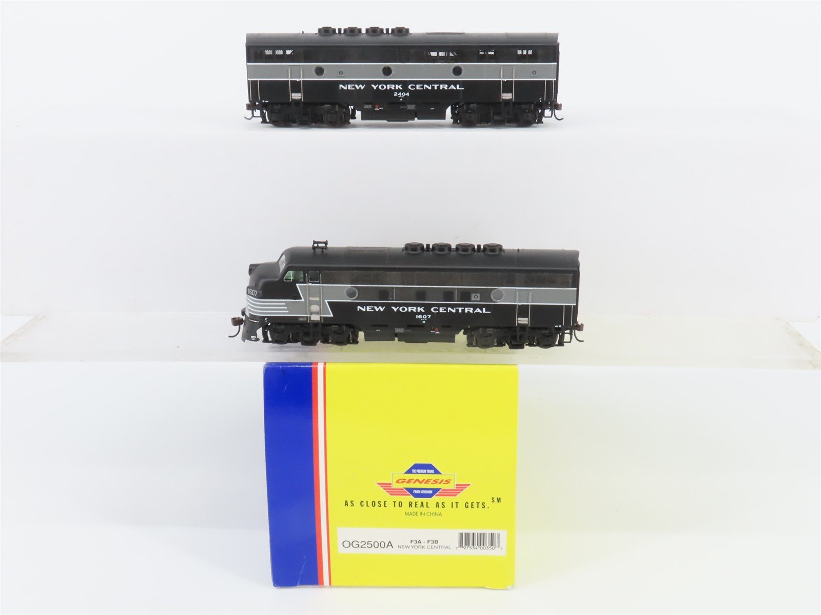 HO Scale Athearn Genesis OG2500A NYC New York Central F3 A/B Diesel Loco Set