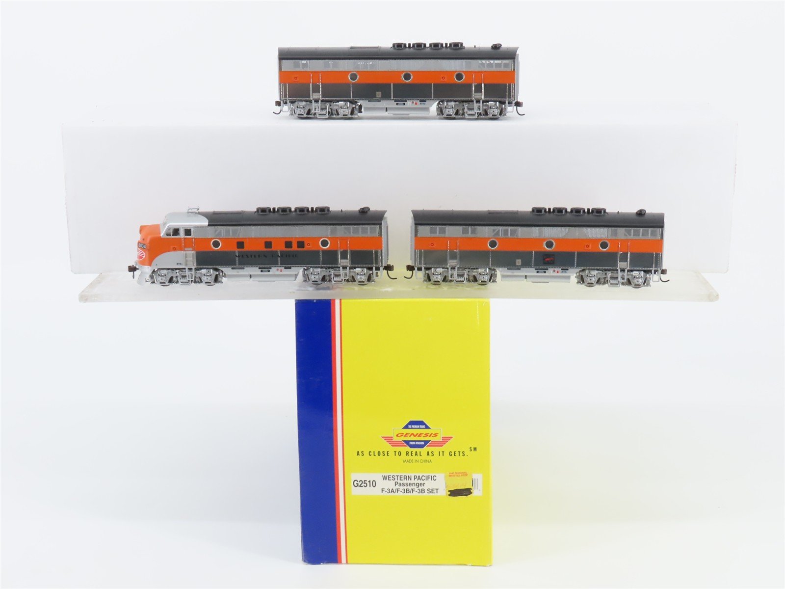 HO Scale Athearn Genesis G2510 WP Western Pacific F3 A/B/B Diesel Loco Set