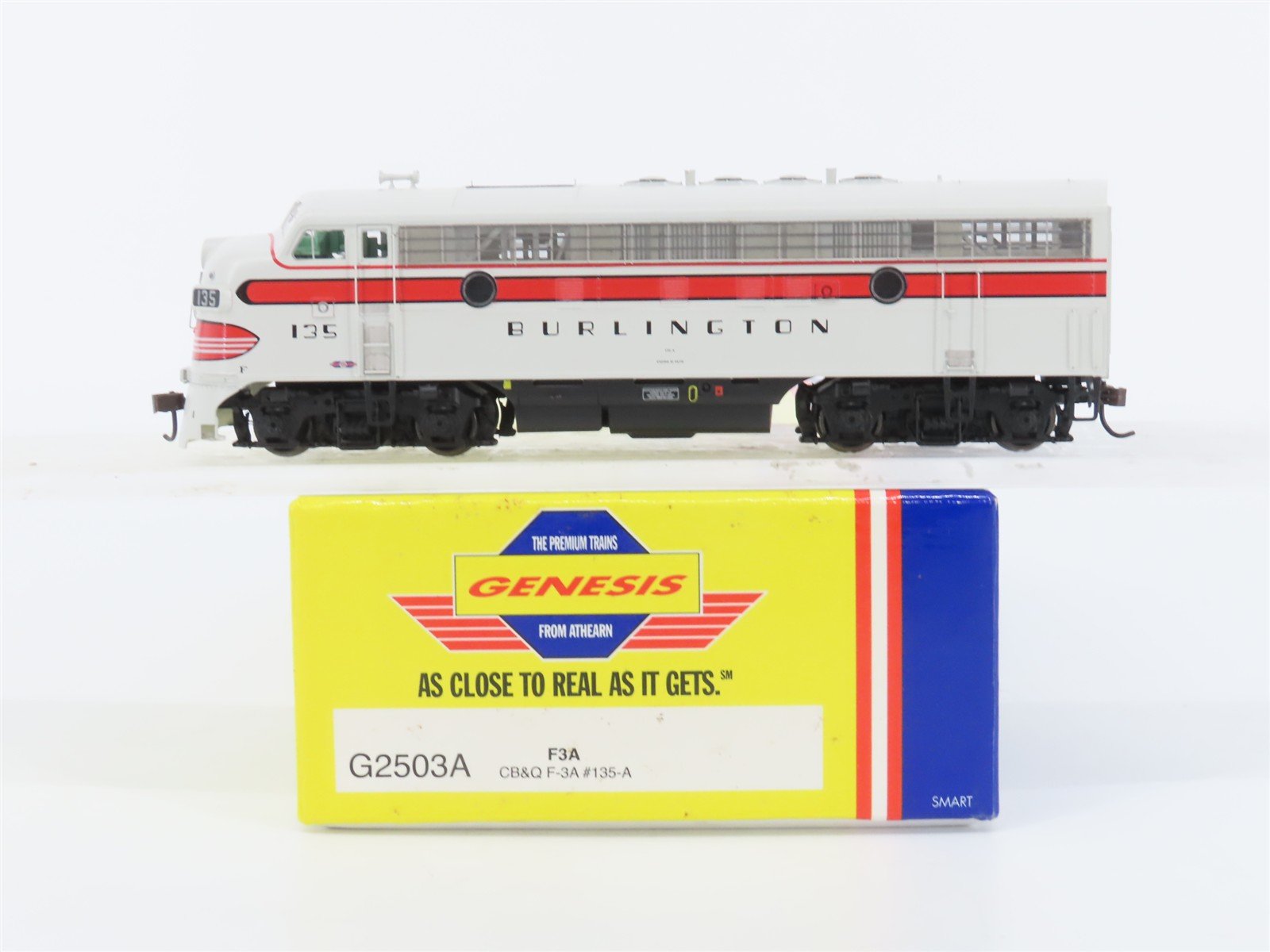 HO Scale Athearn Genesis G2503A CBQ Burlington F3A Diesel Locomotive #135