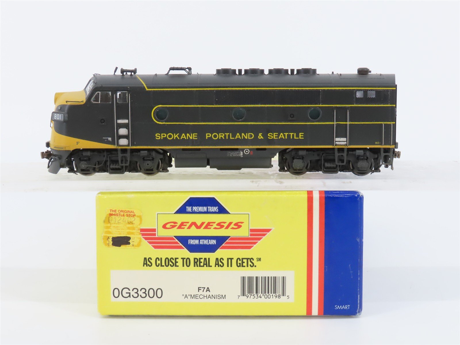 HO Scale Athearn Genesis 0G3300 SP&S Railway F7A Diesel Loco #801 CUSTOM