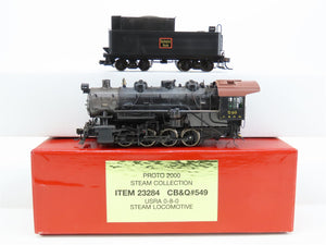 HO Proto 2000 Heritage 23284 CB&Q 0-8-0 Steam #549 Weathered w/Sound - DCC ONLY