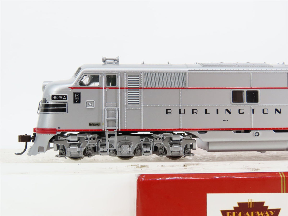 HO Broadway Limited BLI 620 CB&amp;Q Burlington E7A Diesel #9926A w/ DCC &amp; Sound