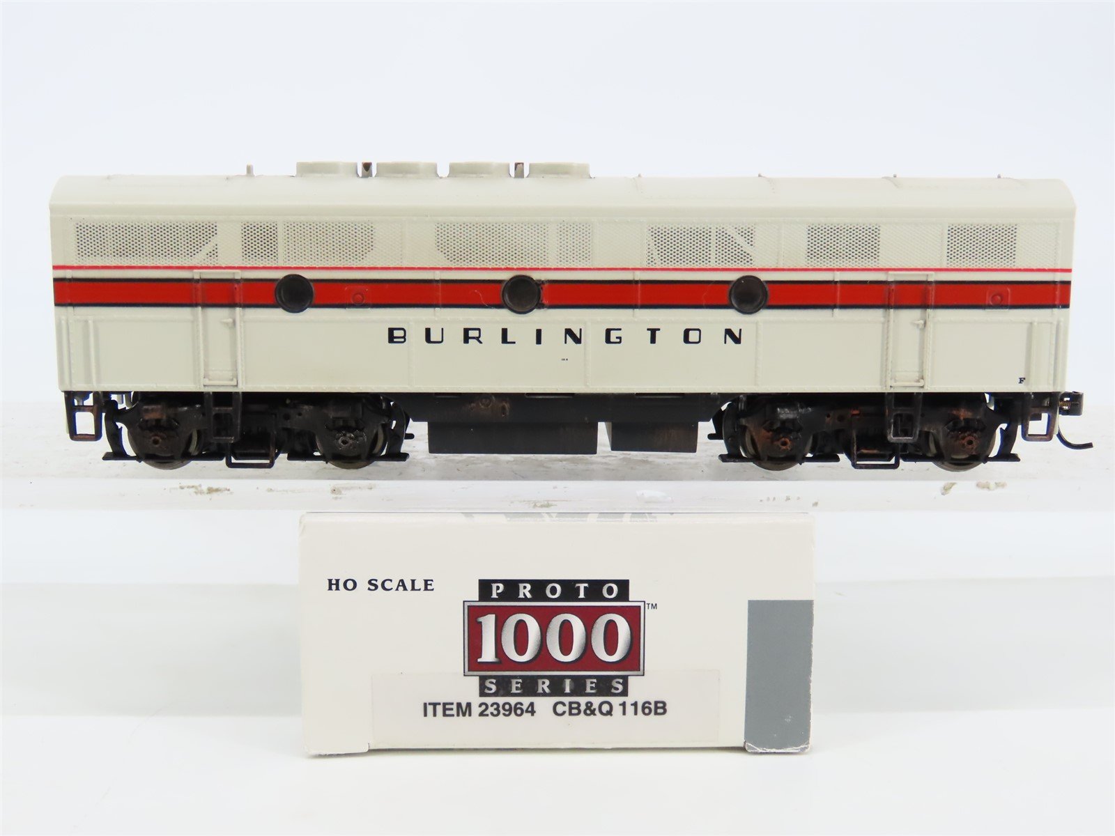 HO Proto 1000 23964 CB&Q Burlington Route F3B Diesel #116B - Weathered w/ DCC