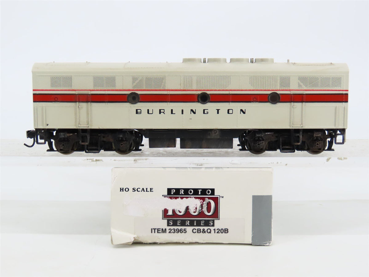 HO Proto 1000 23965 CB&amp;Q F3B Diesel #120B - Weathered - Unpowered w/ DCC &amp; Sound
