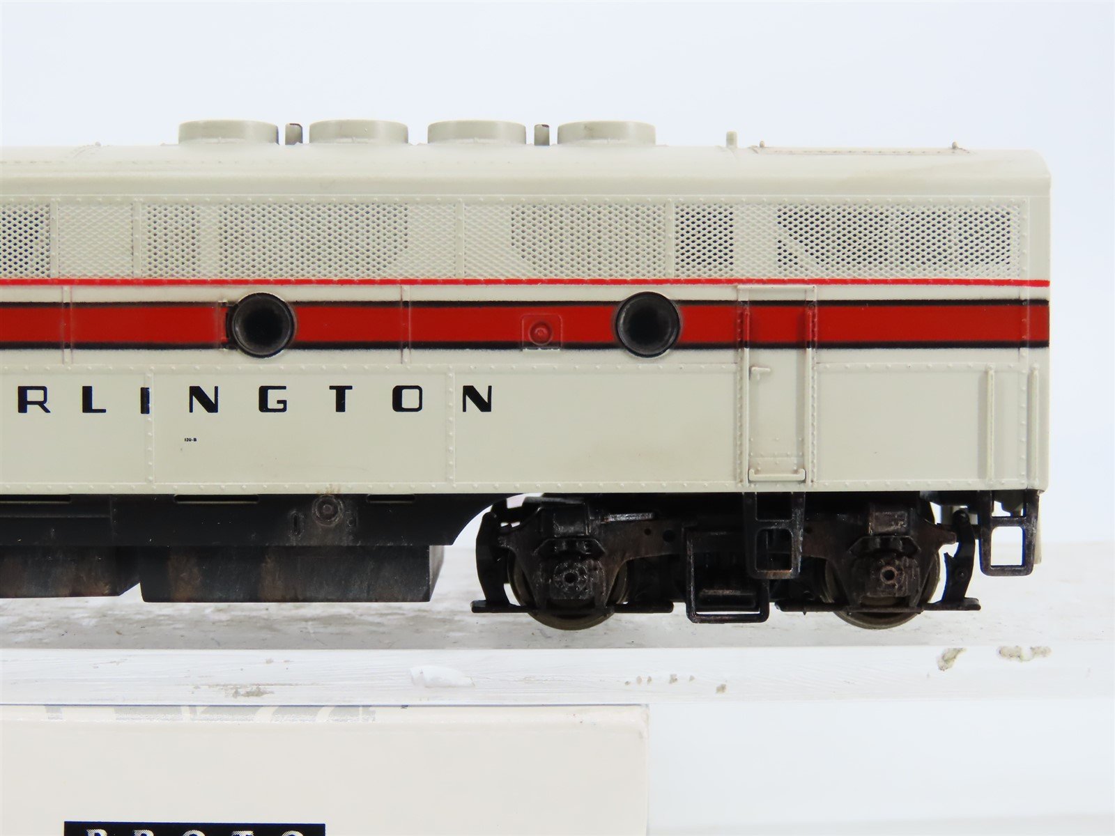 HO Proto 1000 23965 CB&Q F3B Diesel #120B - Weathered - Unpowered w/ DCC & Sound