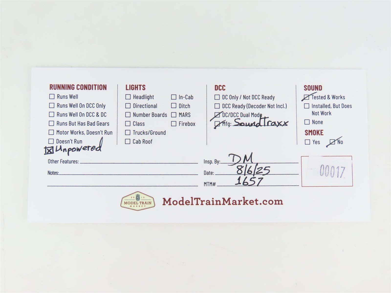 HO Proto 1000 23965 CB&Q F3B Diesel #120B - Weathered - Unpowered w/ DCC & Sound