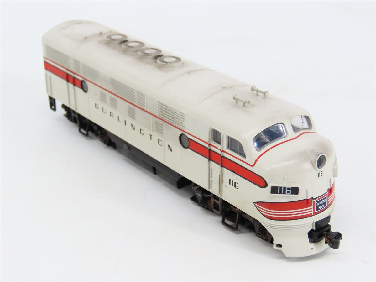 HO Proto 1000 8165 CB&amp;Q Burlington Route F3A Diesel #116 - Weathered w/ DCC