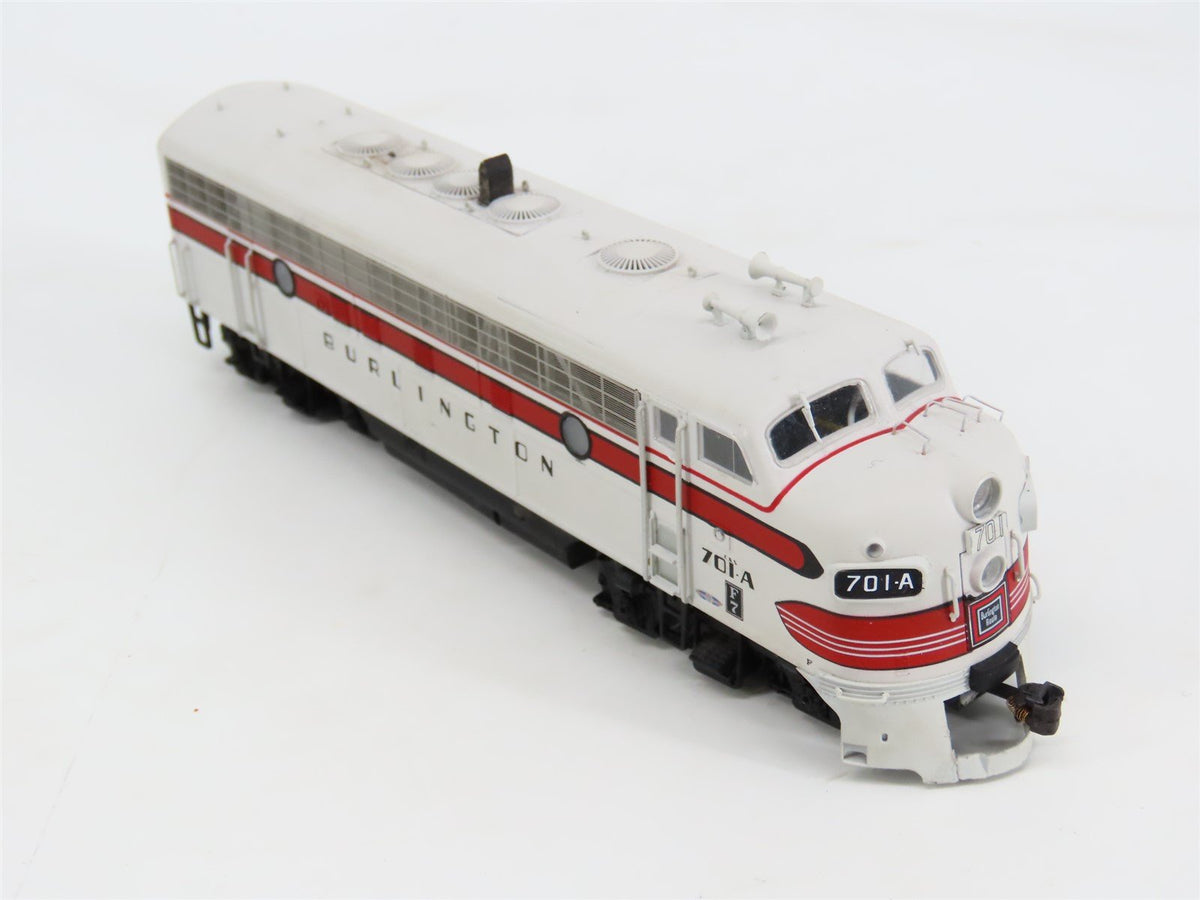 HO Athearn Genesis 0G3300 CB&amp;Q Burlington F7A Diesel #701-A - Unpowered - Custom