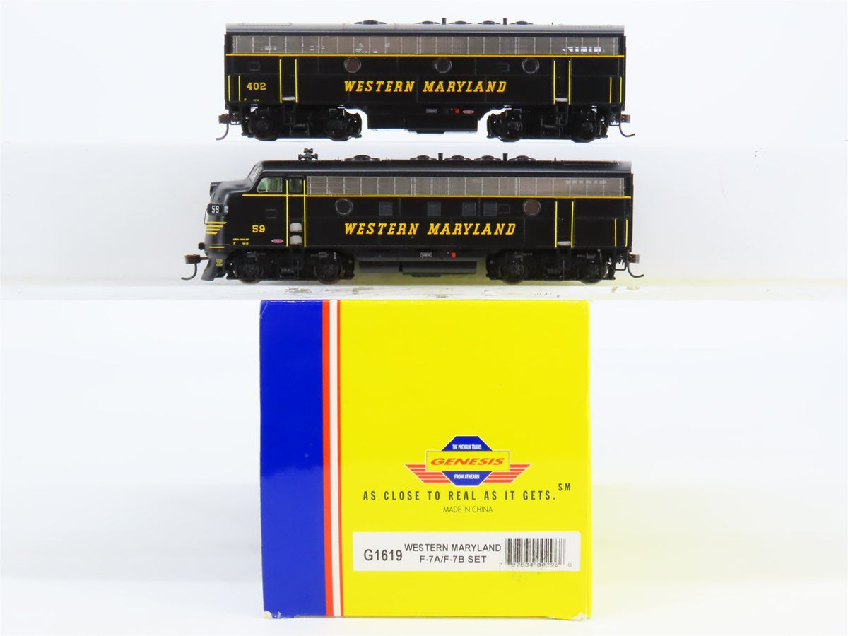 HO Scale Athearn Genesis G1619 WM Western Maryland F7A/B Diesel w/ DCC