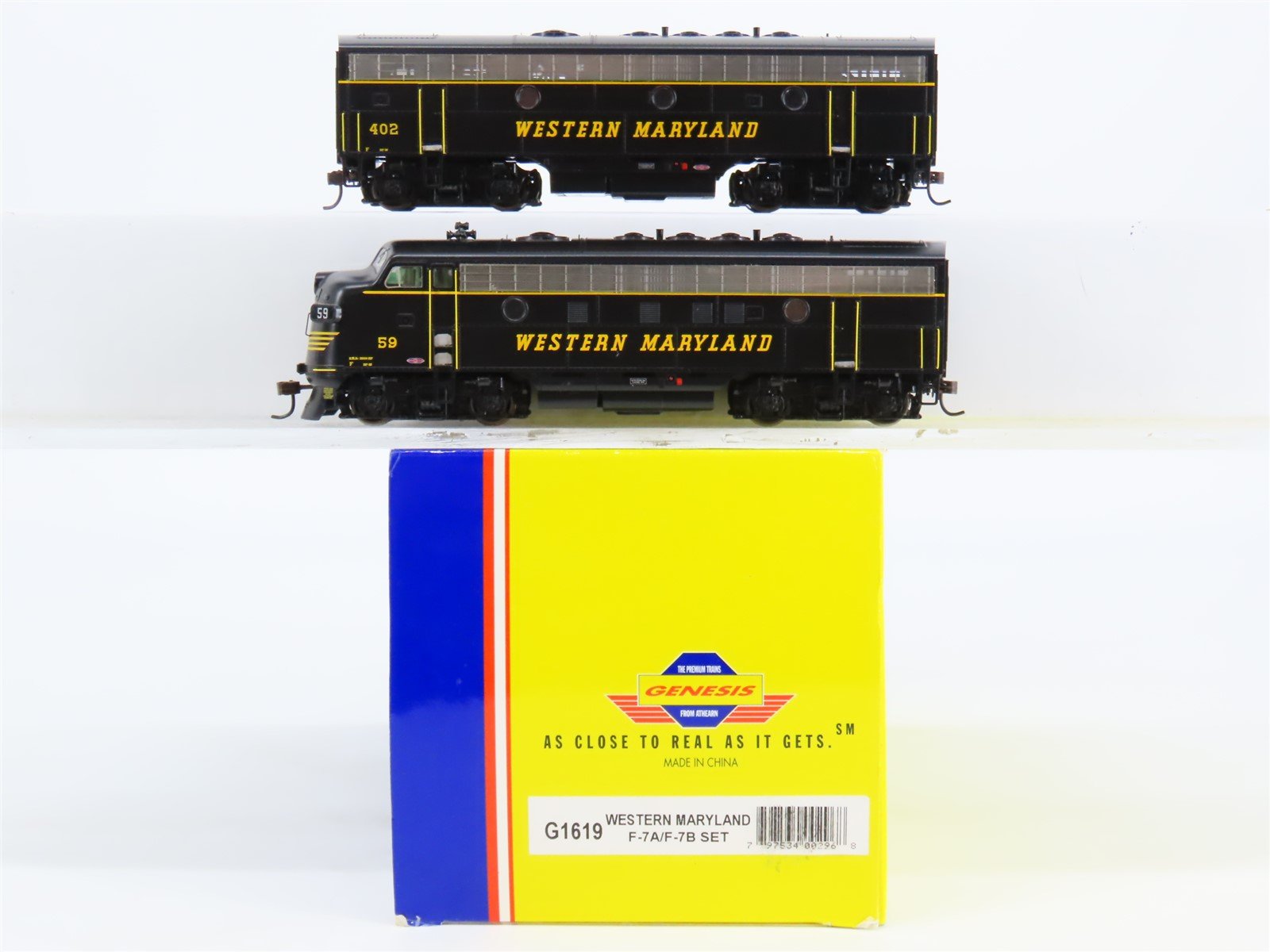 HO Scale Athearn Genesis G1619 WM Western Maryland F7A/B Diesel w/ DCC