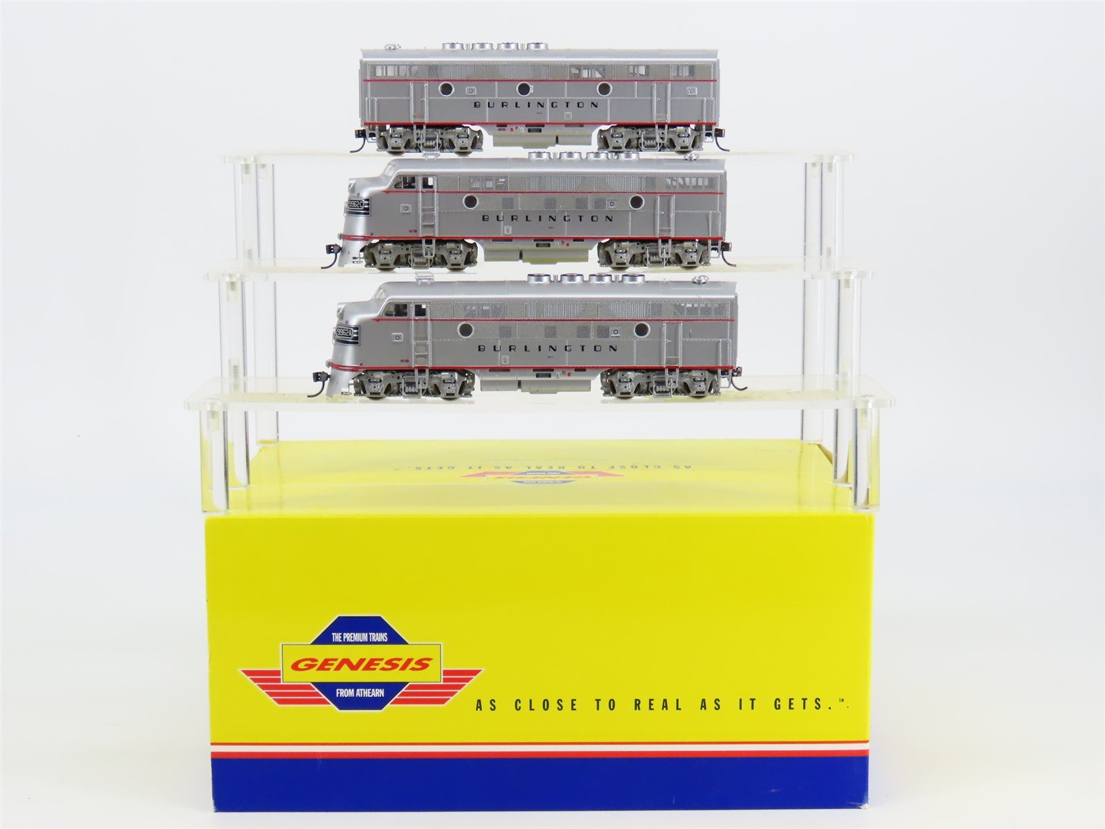 HO Athearn Genesis G2628 CB&Q Burlington F3A/B/A Diesel Set #9962A/B/C -DCC ONLY