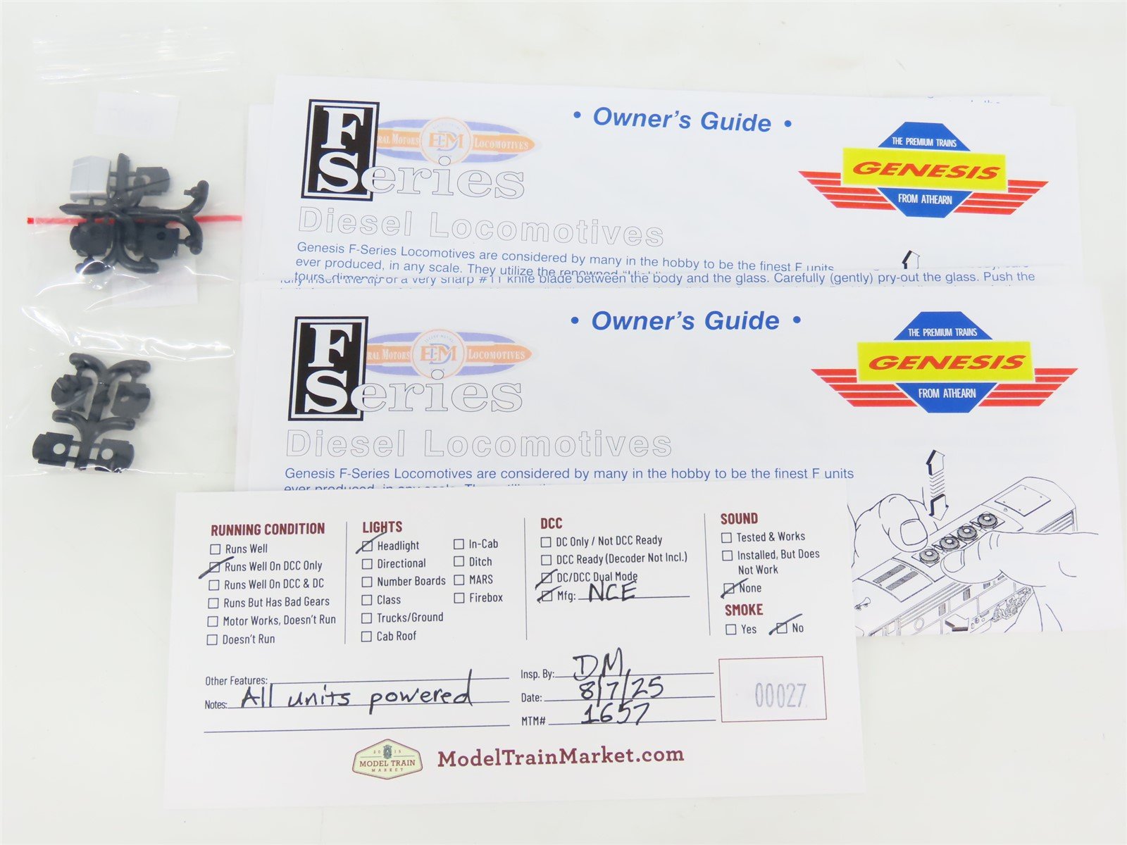 HO Athearn Genesis G2628 CB&Q Burlington F3A/B/A Diesel Set #9962A/B/C -DCC ONLY