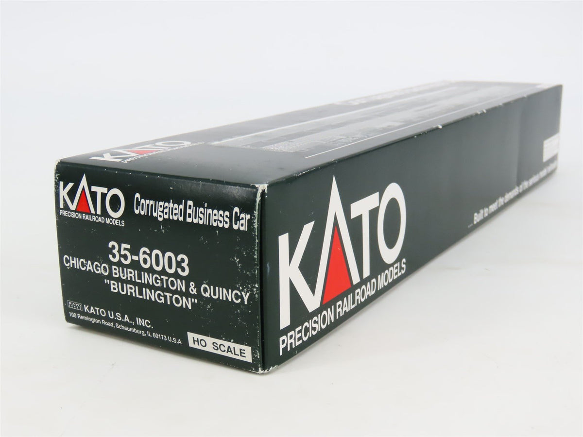 HO KATO 35-6003 CB&amp;Q Burlington Route Corrugated Business/Observation Passenger
