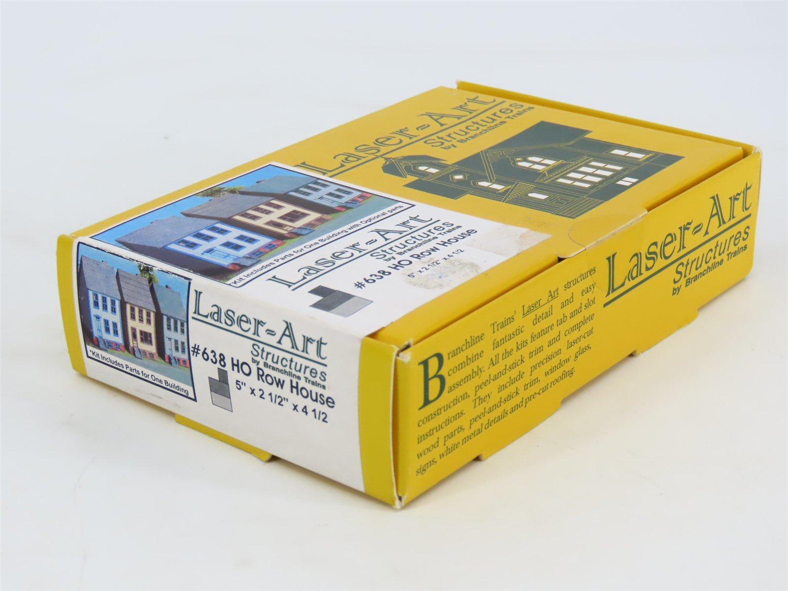 HO 1/87 Scale Branchline Laser-Art Kit #638 Row House - Sealed