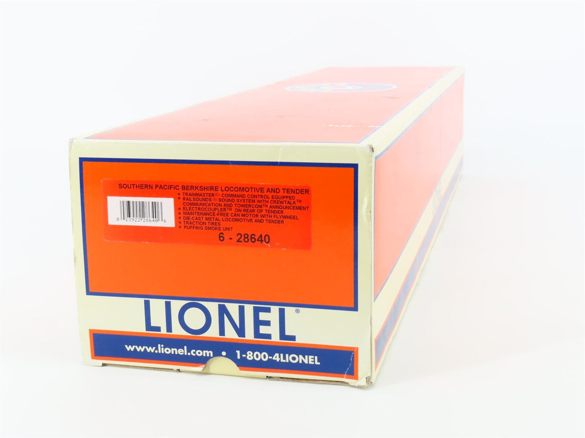O Gauge 3-Rail Lionel 6-28640 SP Southern Pacific 2-8-4 Steam Loco w/TMCC