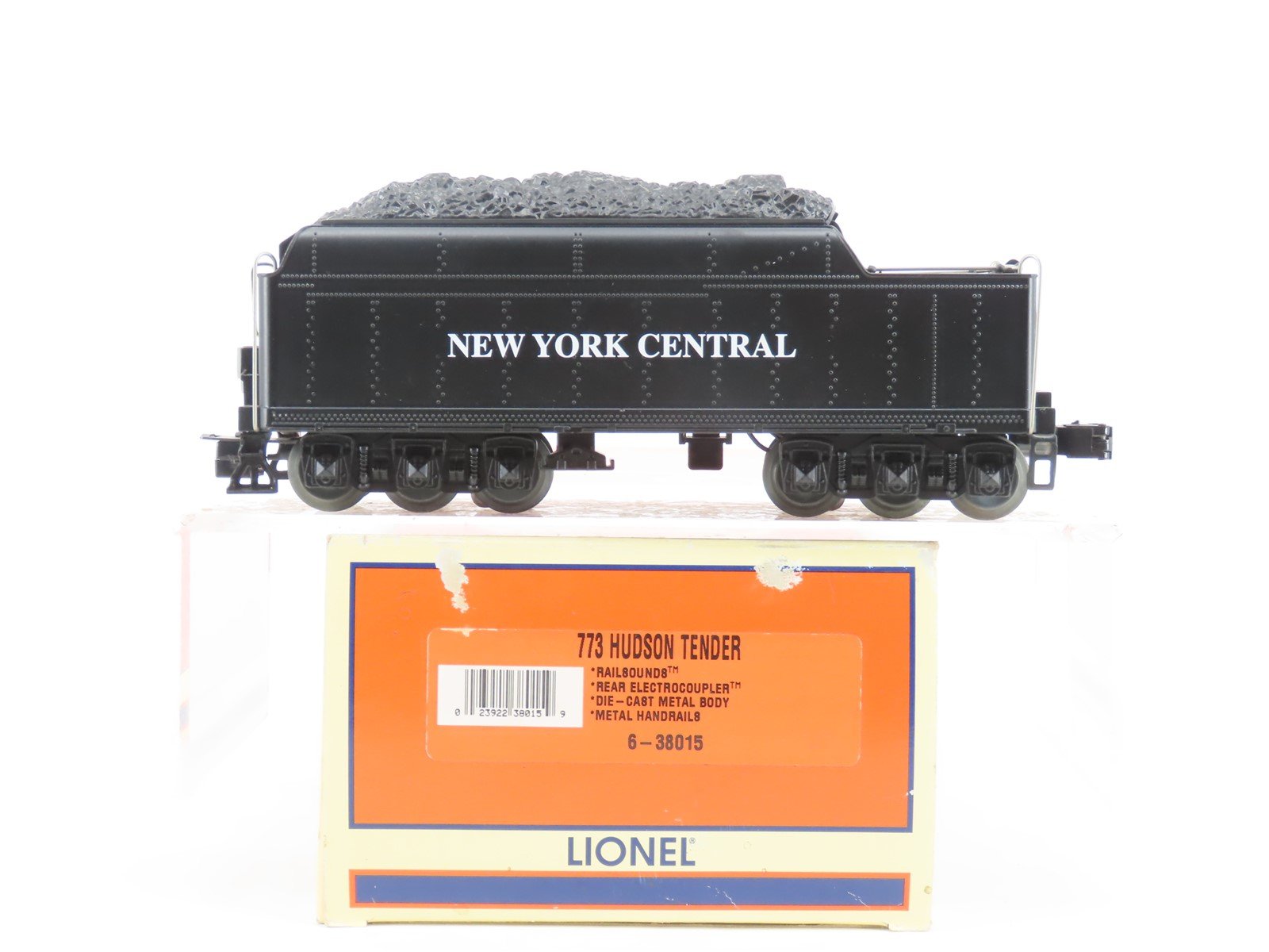 O Gauge 3-Rail Lionel 6-38015 NYC Railway 773 Hudson Steam Loco Tender w/Sound