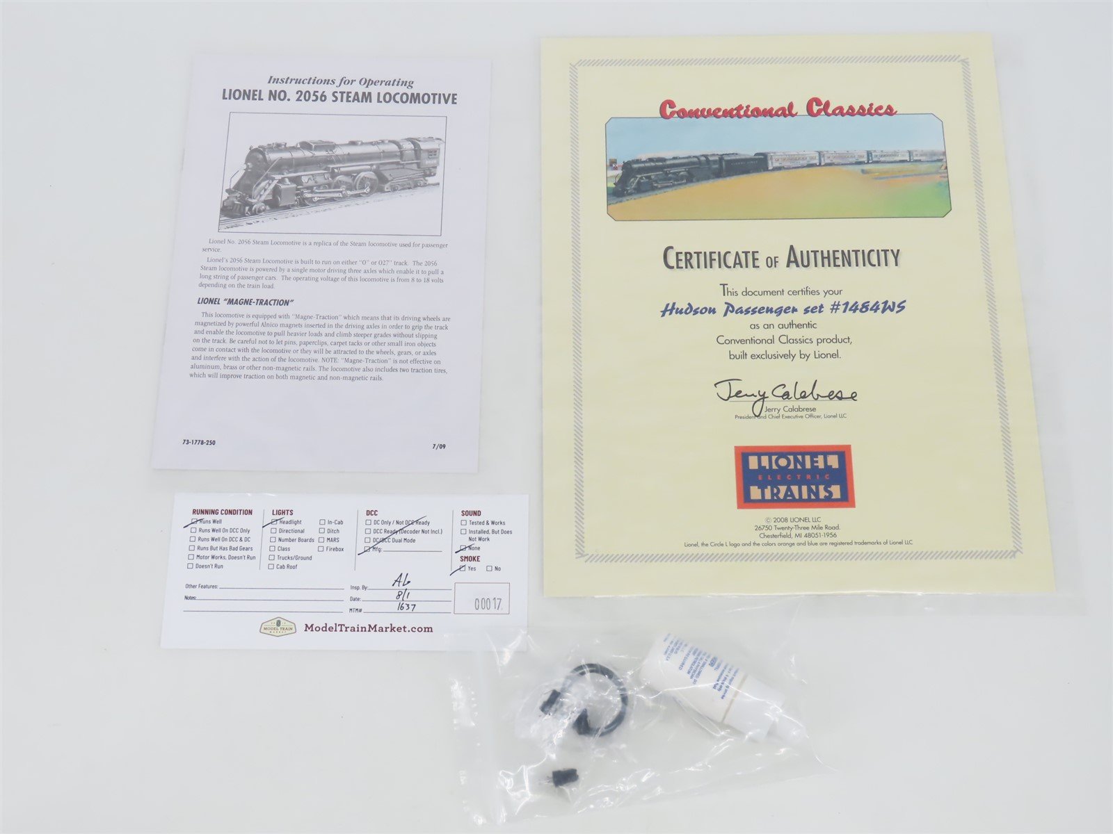 O Gauge 3-Rail Lionel 6-31778 #1484WS Lionel Lines Steam and Passenger Set