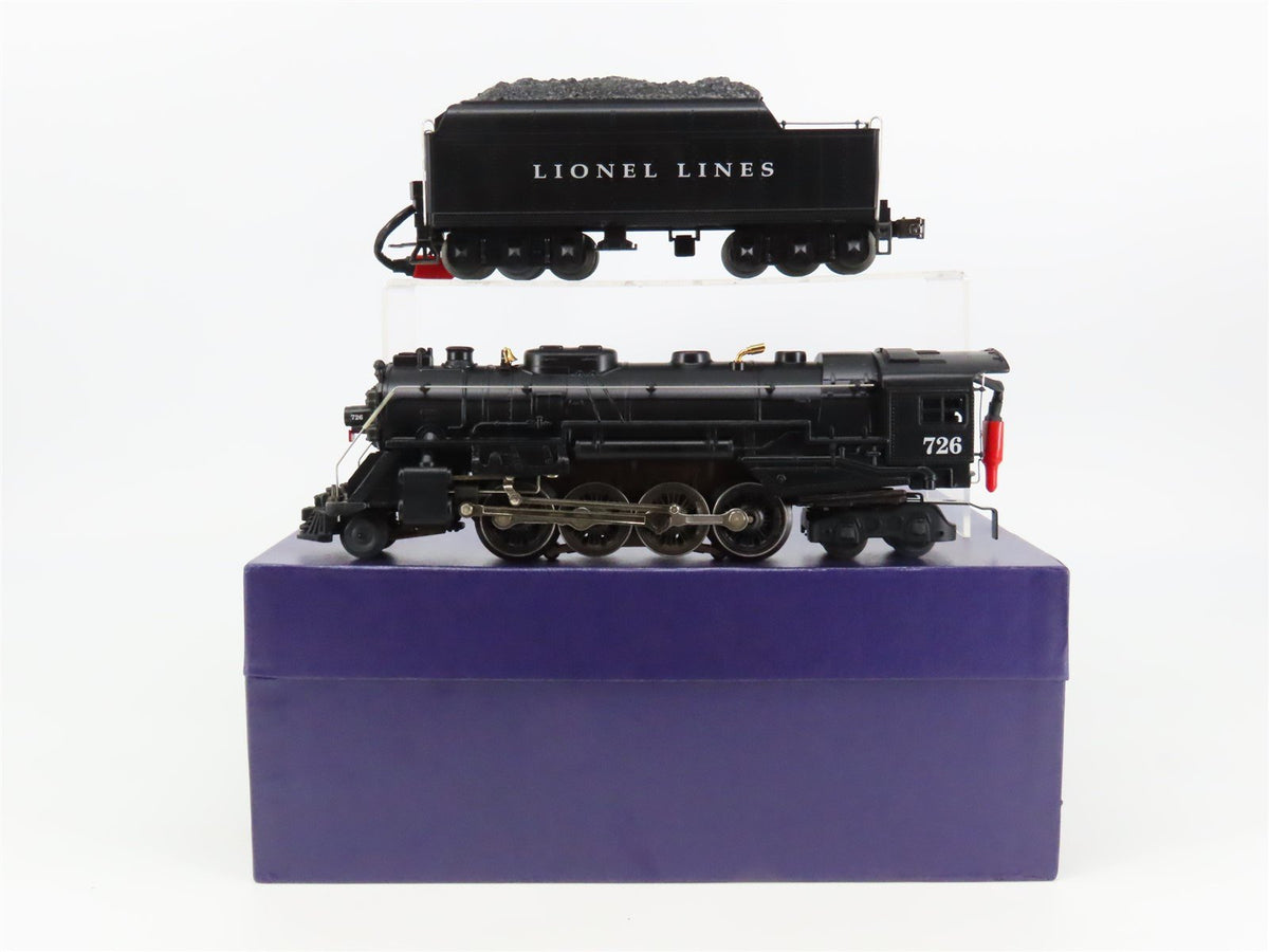O 3-Rail Lionel Lines 6-18053 Century Club 2-8-4 Berkshire Steam #726 TMCC/Sound