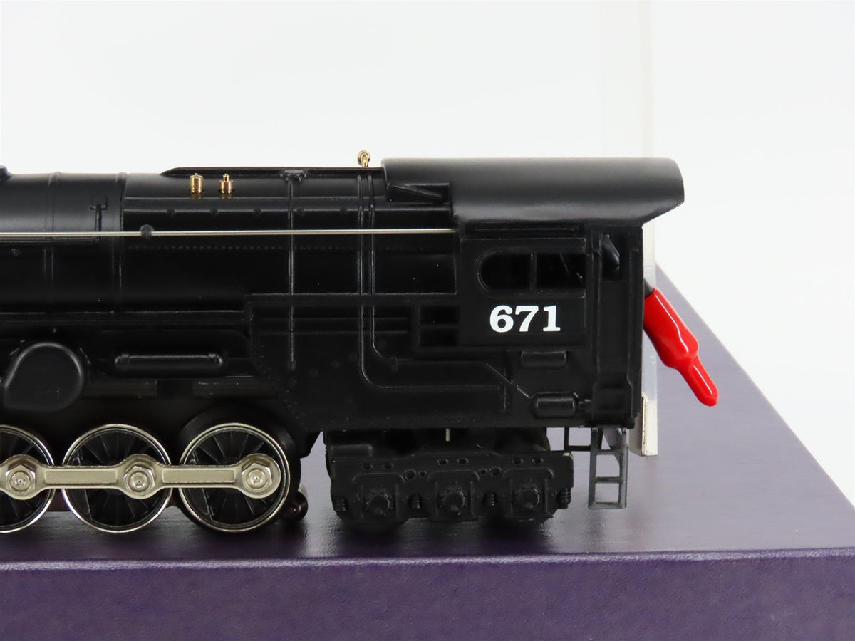 O 3-Rail Lionel Lines 6-18057 Century Club 6-8-6 S2 Turbine Steam #671 w/Display