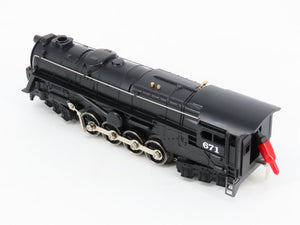 O 3-Rail Lionel Lines 6-18057 Century Club 6-8-6 S2 Turbine Steam #671 w/Display
