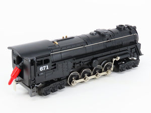 O 3-Rail Lionel Lines 6-18057 Century Club 6-8-6 S2 Turbine Steam #671 w/Display