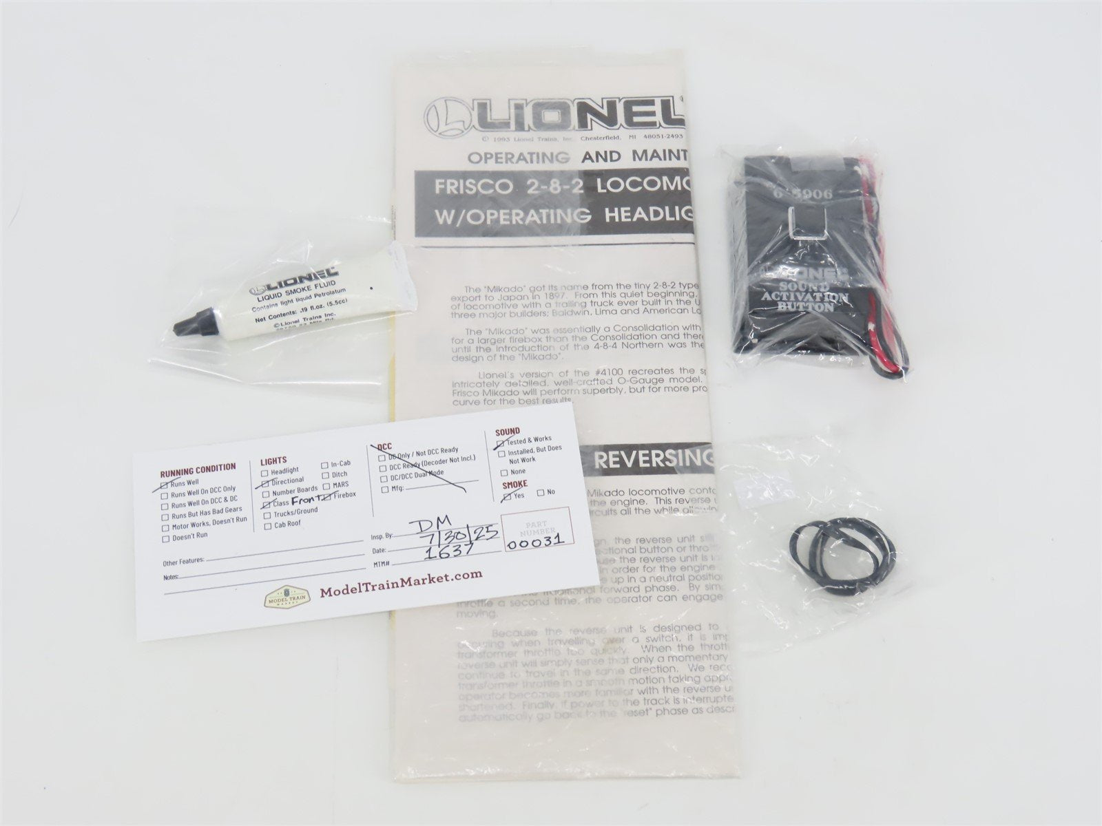 O Gauge 3-Rail Lionel 6-18030 SLSF Frisco 2-8-2 Mikado Steam #4100 w/ Sound