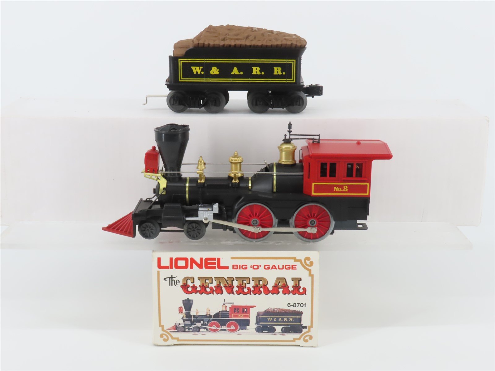 O Gauge 3-Rail Lionel 6-8701 W&A Railway General 4-4-0 Steam Locomotive #3