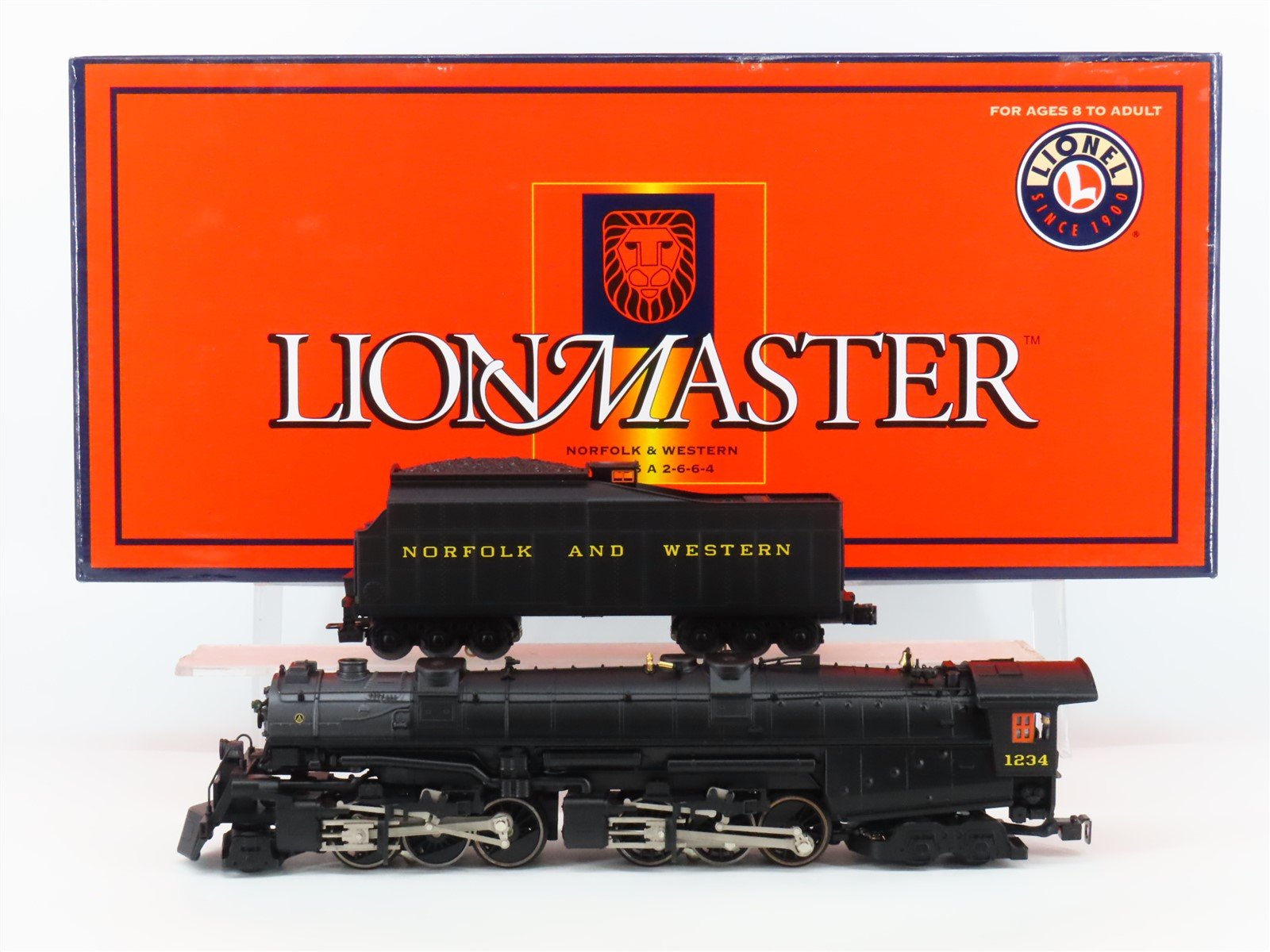 O Gauge 3-Rail Lionel LionMaster N&W 2-6-6-4 Class A Steam #1234 w/TMCC & Sound