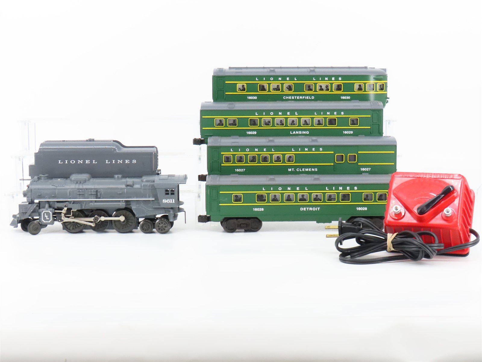 O27 Gauge 3-Rail Lionel 6-11712 Great Lakes Express 2-6-4 Steam Passenger Set