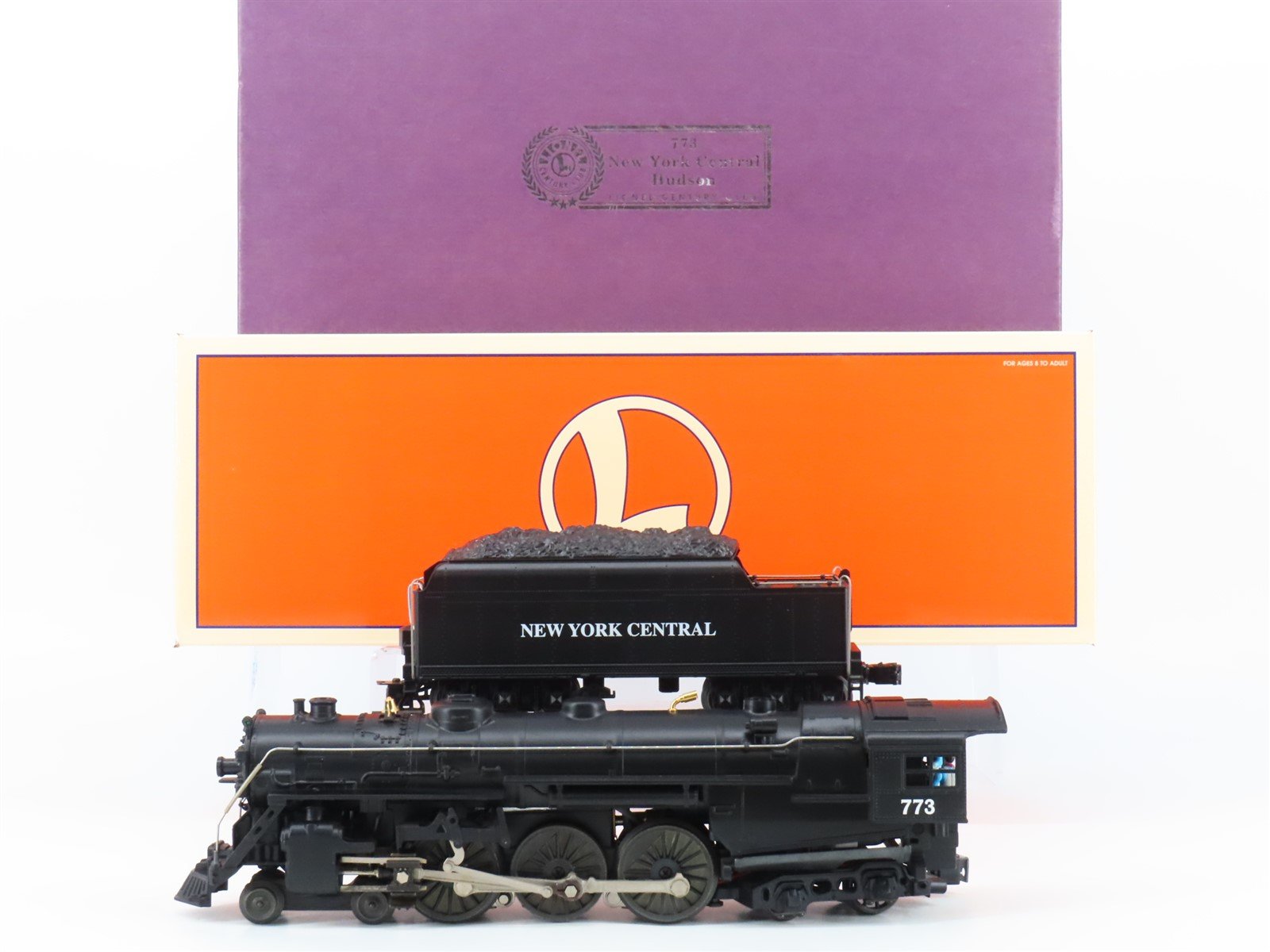 O 3-Rail Lionel 6-18058 Century Club NYC 4-6-4 Hudson Steam #773 w/ TMCC & Sound