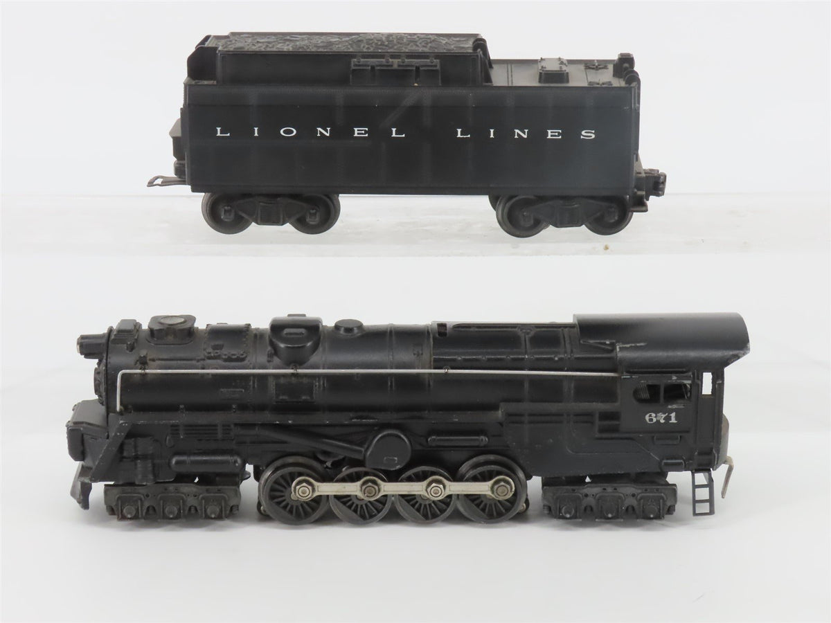 O Gauge 3-Rail Lionel Lines 6-8-6 Steam Locomotive #671
