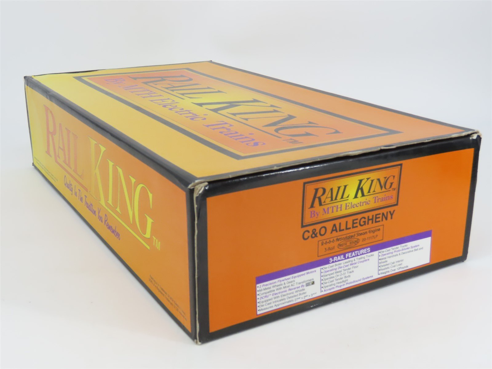 O Gauge 3-Rail MTH RailKing 20-1117LP C&O 2-6-6-6 Allegheny Steam #1604 w/ Sound