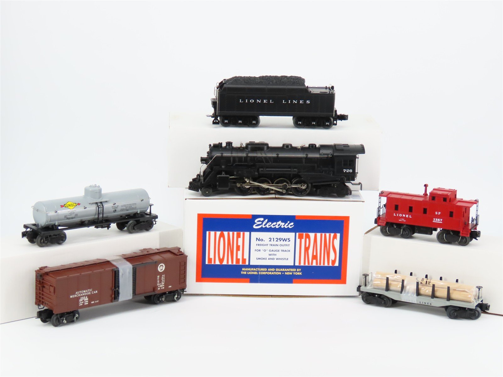 O Gauge 3-Rail Lionel 6-38338 #2129WS Berkshire Steam Locomotive Freight Set