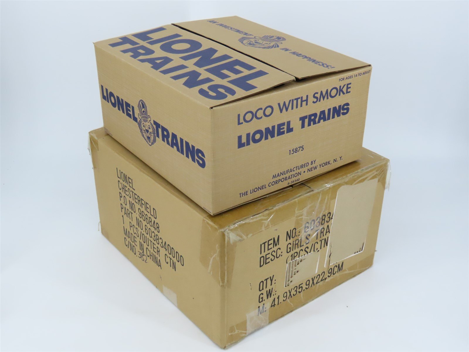 O 3-Rail Lionel 6-38340 Conventional Classics 1587S Girls Train Steam Set