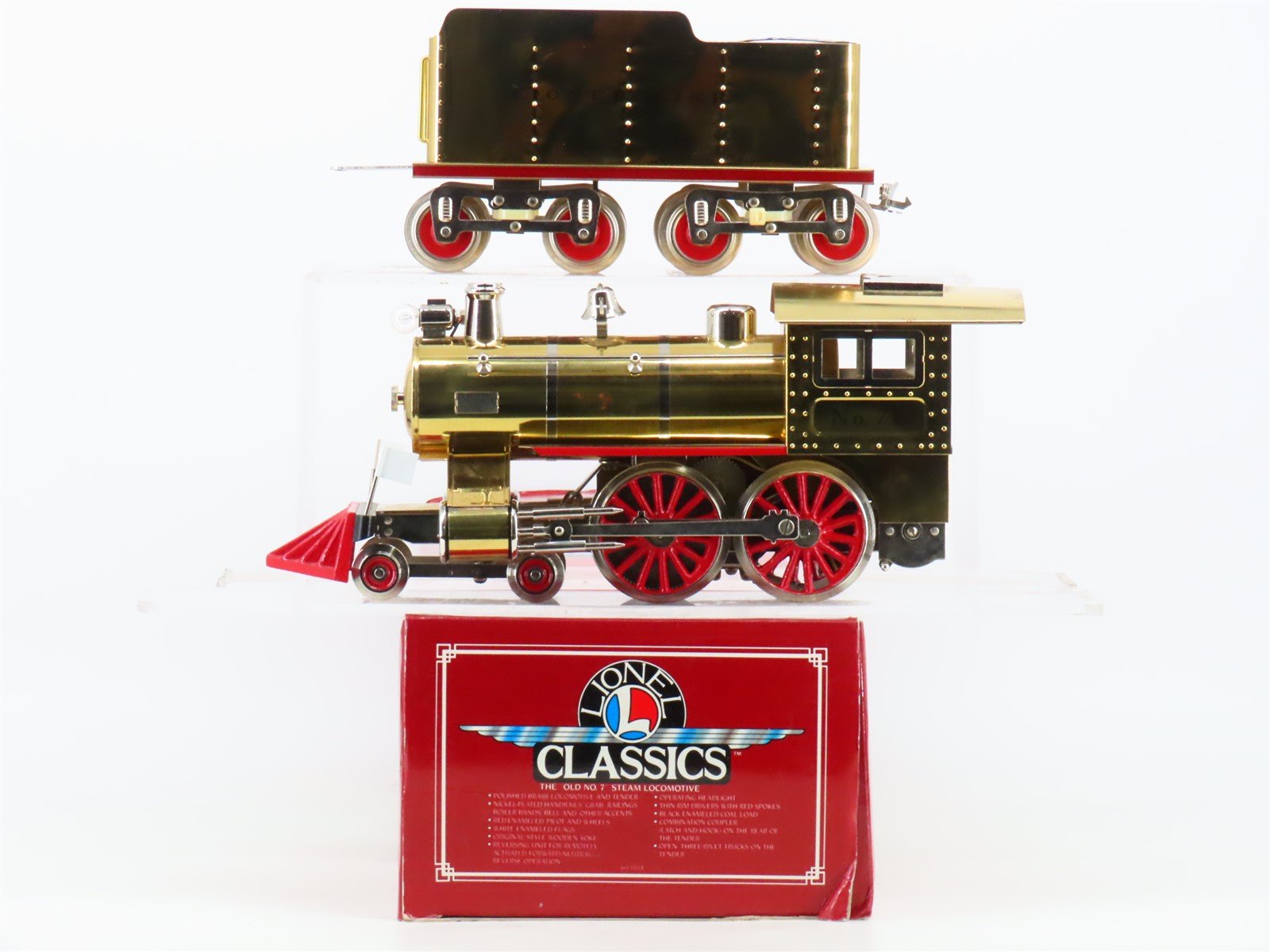 Standard Gauge Lionel 6-13103 Lionel Lines Old 7 4-4-0 Steam Locomotive #7E