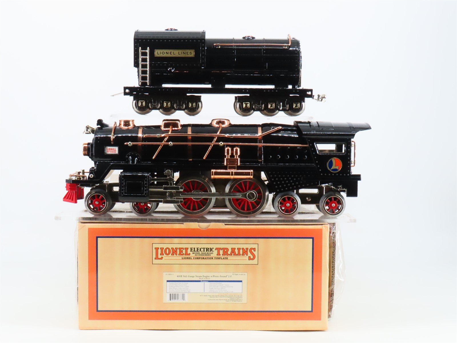 Standard Gauge Lionel 11-1001-1 400E Lionel Lines 4-4-4 Steam Loco #400E wSound