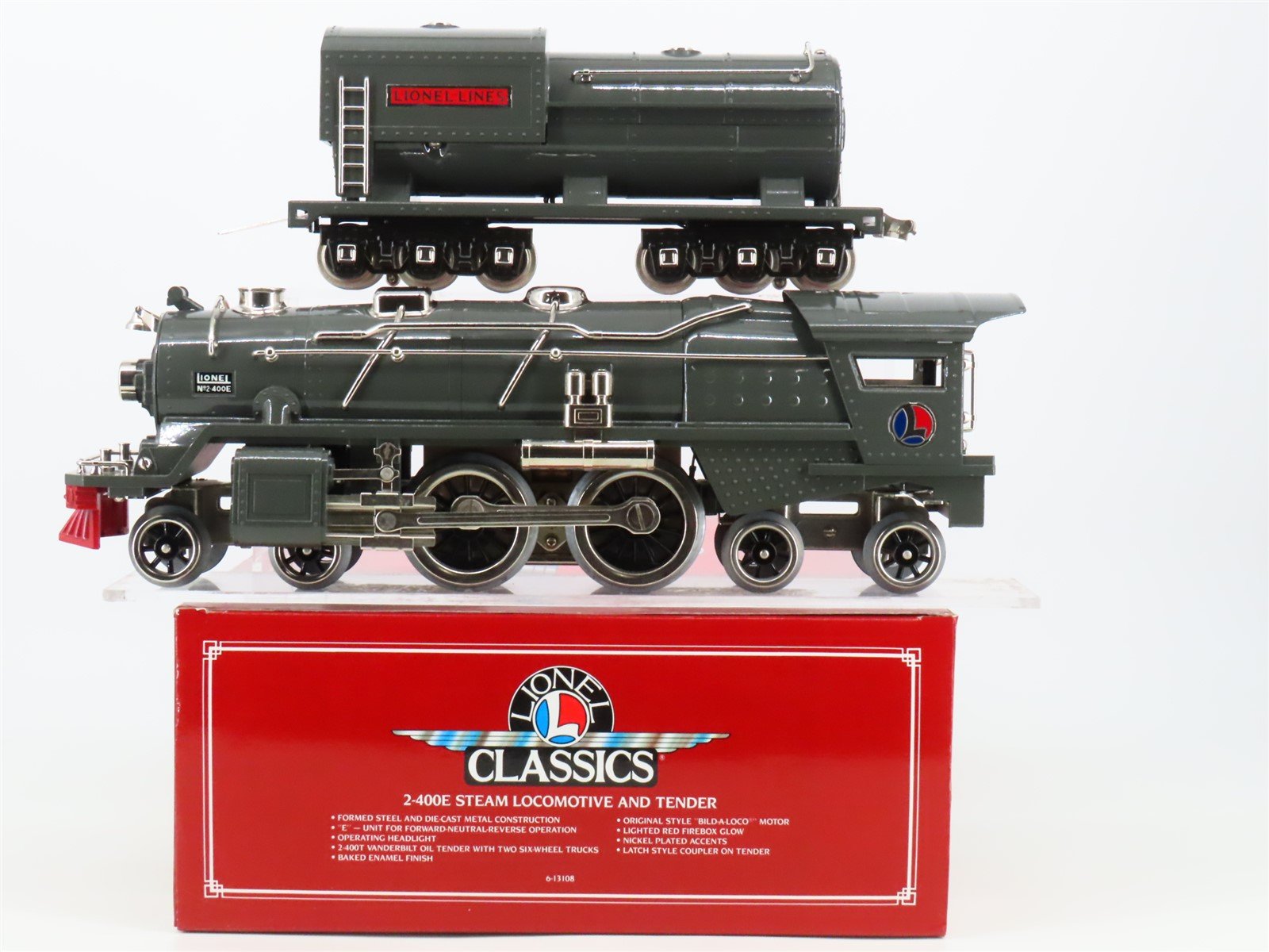 Standard Gauge Lionel 6-13108 Lionel Lines 4-4-4 Steam Locomotive #2-400E