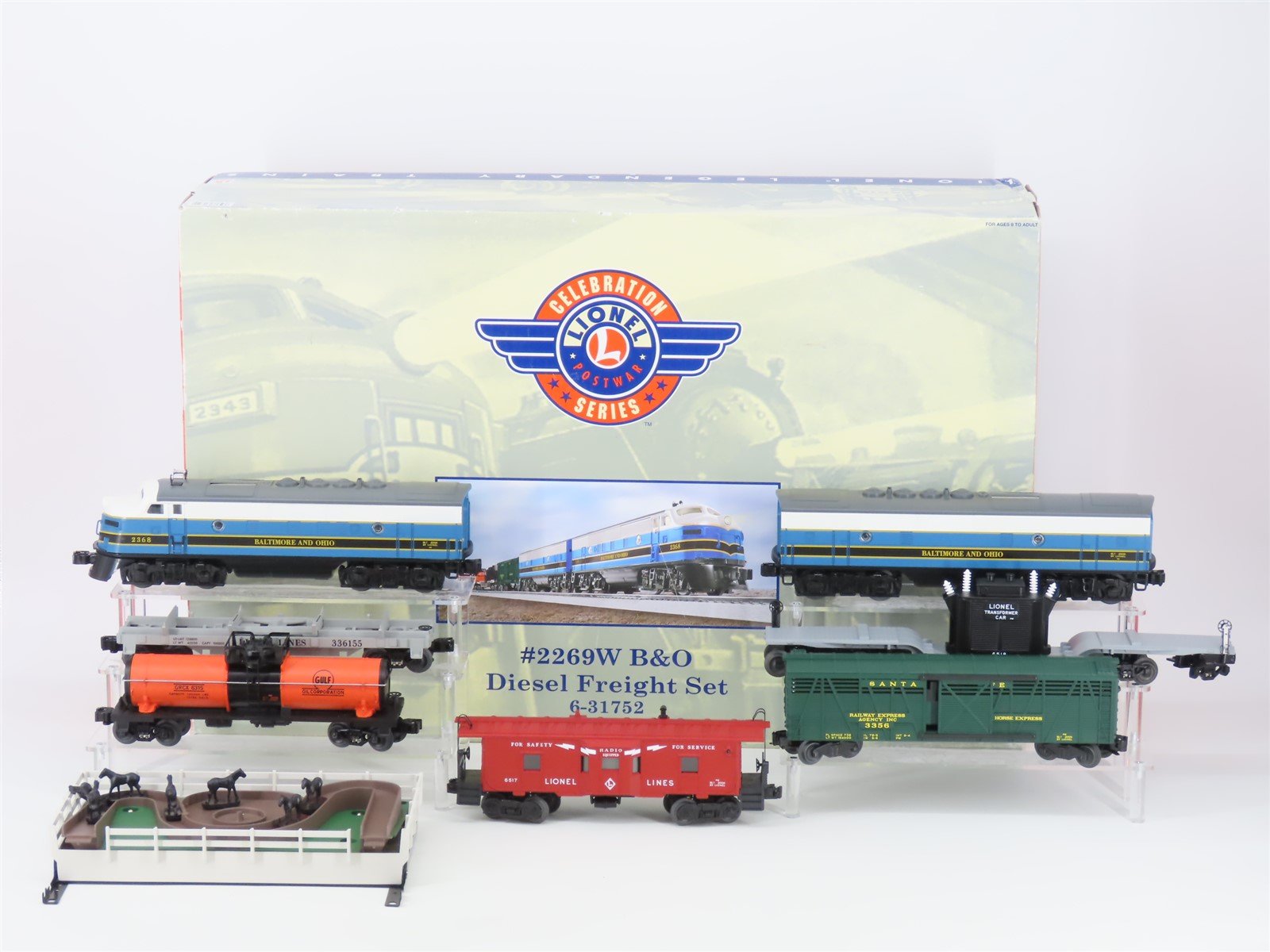 O Gauge 3-Rail Lionel 6-31752 #2269W B&O Railway Diesel Freight Set