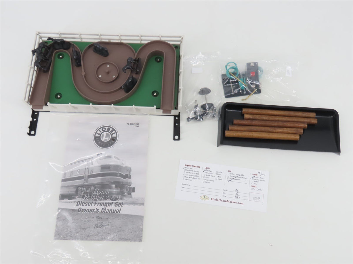 O Gauge 3-Rail Lionel 6-31752 #2269W B&amp;O Railway Diesel Freight Set